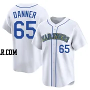 Hagen Danner Men's Seattle Mariners White Limited Throwback Cooperstown Collection Jersey