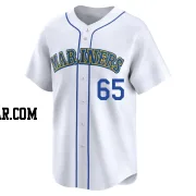 Hagen Danner Men's Seattle Mariners White Limited Throwback Cooperstown Collection Jersey