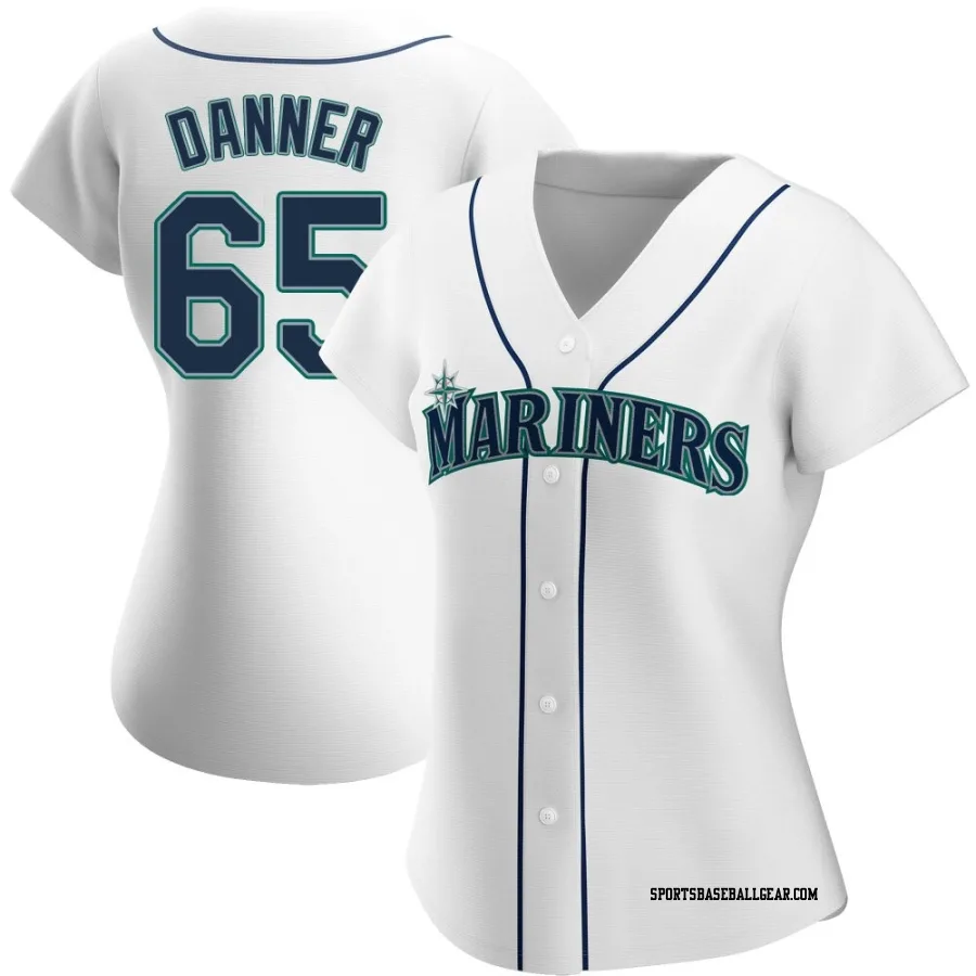 Hagen Danner Women's Seattle Mariners White Replica Home Jersey
