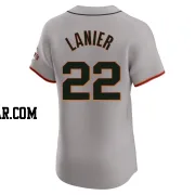Hal Lanier Men's San Francisco Giants Gray Elite Road Jersey