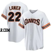 Hal Lanier Men's San Francisco Giants White Limited Throwback Cooperstown Collection Jersey