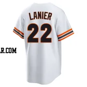 Hal Lanier Men's San Francisco Giants White Limited Throwback Cooperstown Collection Jersey