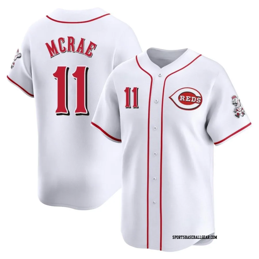 Hal Mcrae Men's Cincinnati Reds White Limited Home Jersey