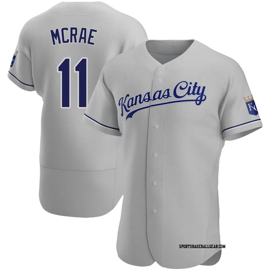 Hal Mcrae Men's Kansas City Royals Gray Authentic Road Jersey