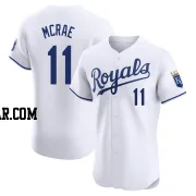 Hal Mcrae Men's Kansas City Royals White Elite Home Jersey
