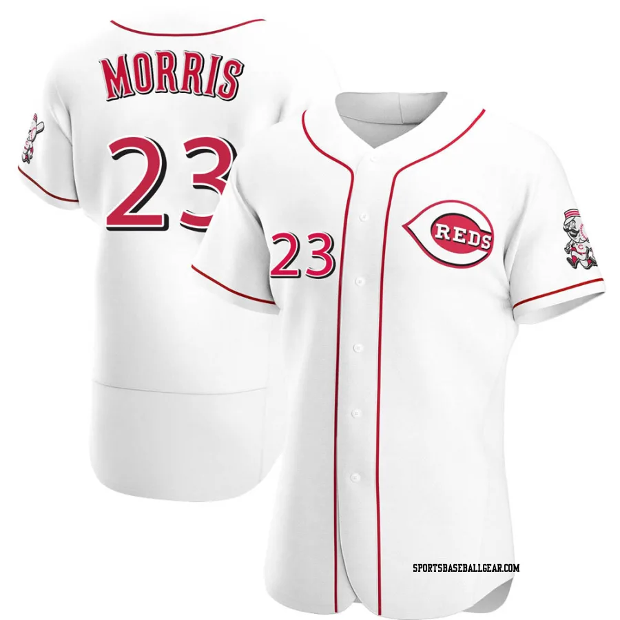 Hal Morris Men's Cincinnati Reds White Authentic Home Jersey
