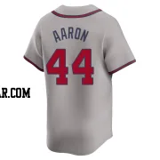 Hank Aaron Men's Atlanta Braves Gray Limited Away Jersey