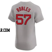 Hansel Robles Men's Boston Red Sox Gray Elite Road Jersey