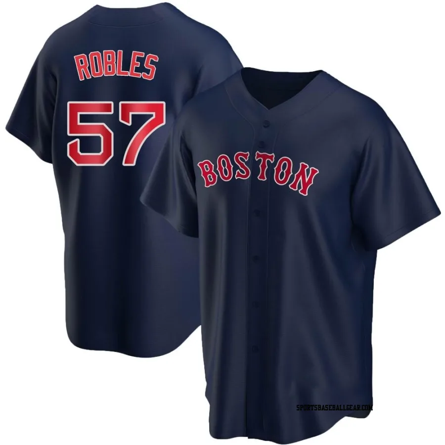 Hansel Robles Men's Boston Red Sox Navy Replica Alternate Jersey