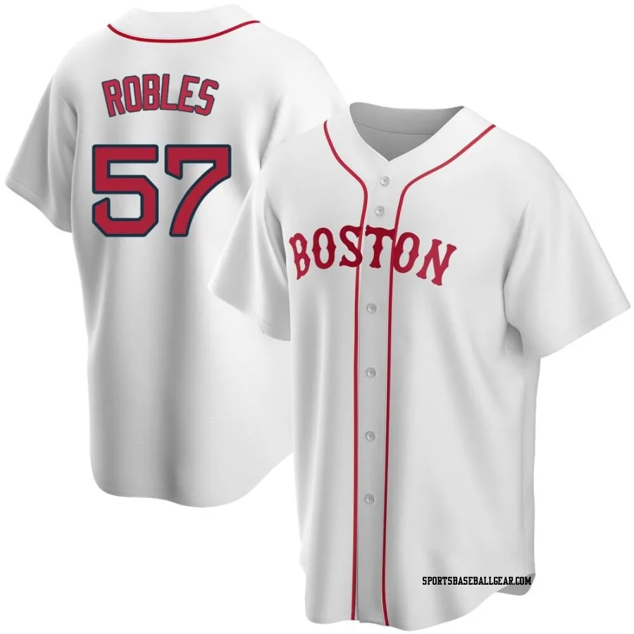 Hansel Robles Men's Boston Red Sox White Replica Alternate Jersey