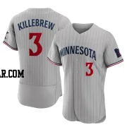 Harmon Killebrew Men's Minnesota Twins Gray Authentic Road Jersey