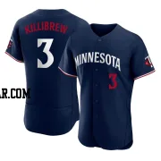 Harmon Killibrew Men's Minnesota Twins Navy Authentic Alternate Jersey