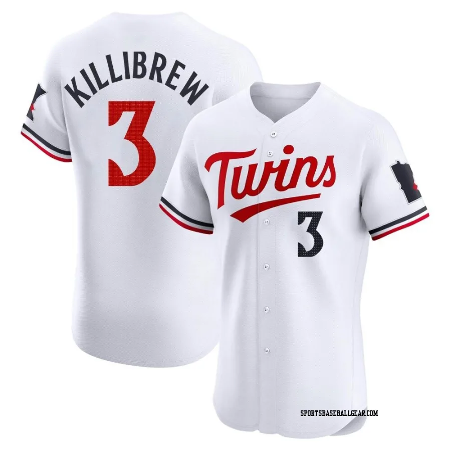 Harmon Killibrew Men's Minnesota Twins White Elite Home Jersey
