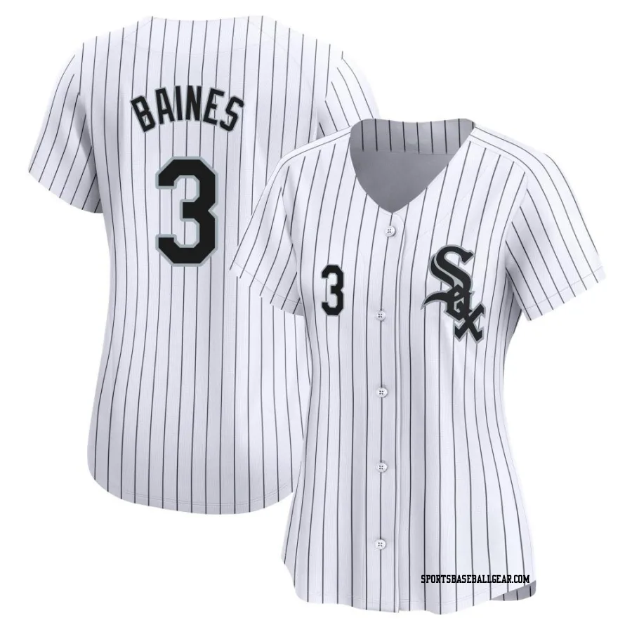 Harold Baines Women's Chicago White Sox White Limited Home Jersey