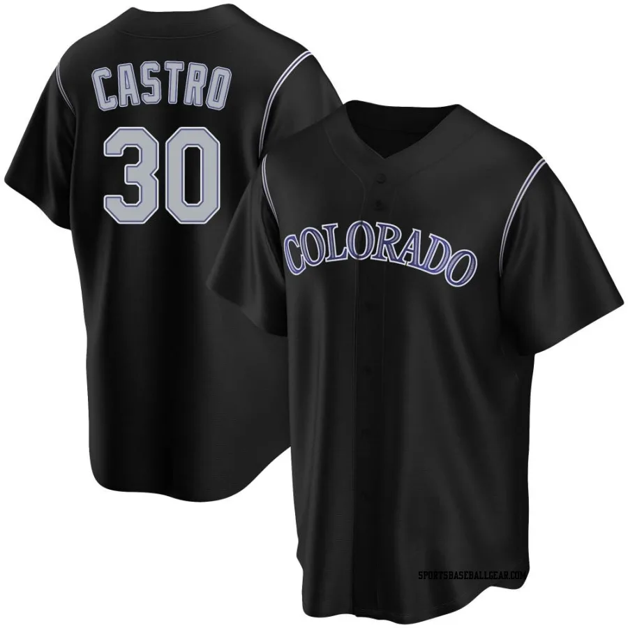 Harold Castro Youth Colorado Rockies Black Replica Alternate Jersey