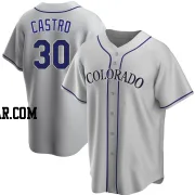 Harold Castro Youth Colorado Rockies Gray Replica Road Jersey