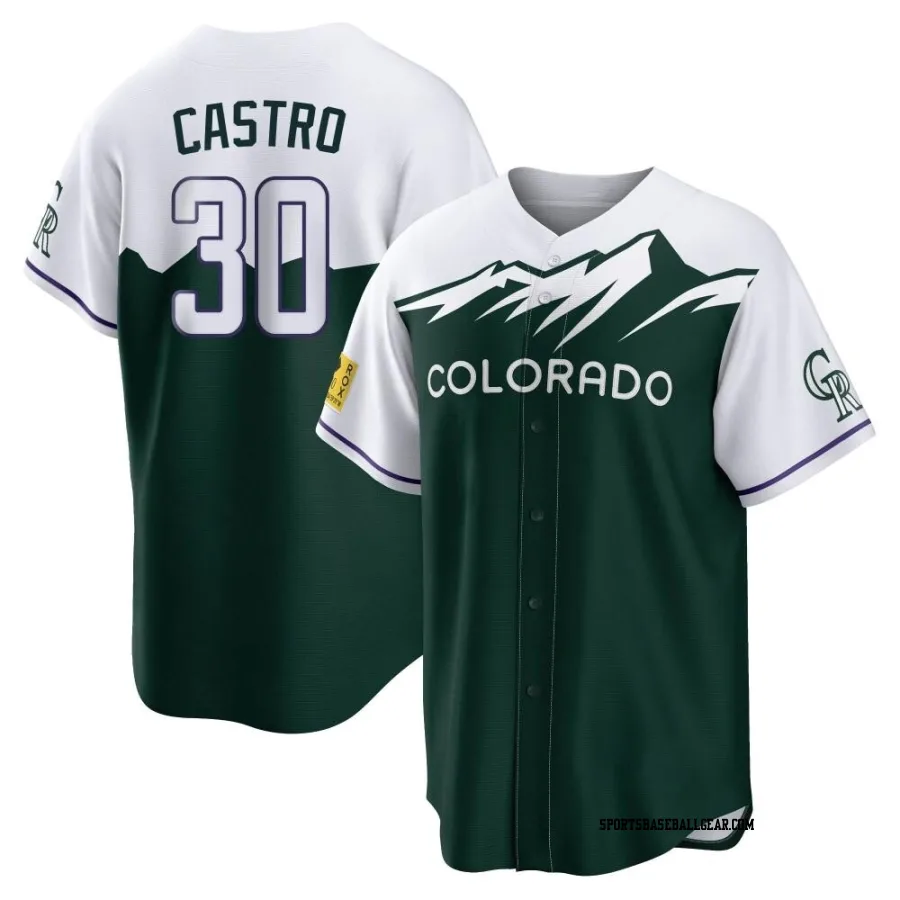 Harold Castro Youth Colorado Rockies Green Replica 2022 City Connect Jersey