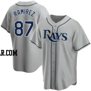 Harold Ramirez Men's Tampa Bay Rays Gray Replica Road Jersey