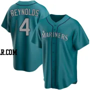 Harold Reynolds Men's Seattle Mariners Aqua Replica Alternate Jersey