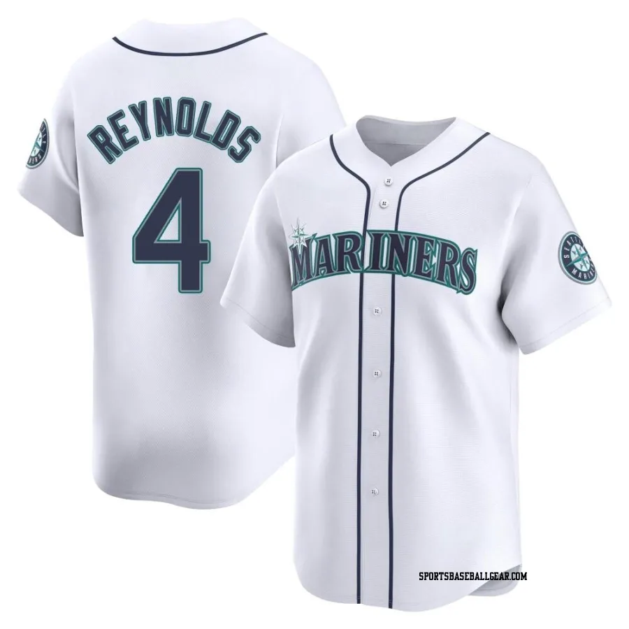 Harold Reynolds Men's Seattle Mariners White Limited Home Jersey