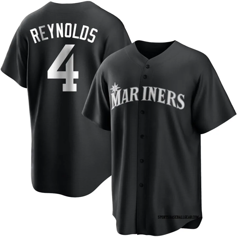 Harold Reynolds Youth Seattle Mariners Black/White Replica Jersey