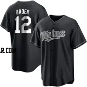 Harrison Bader Men's Minnesota Twins Black/White Replica Jersey