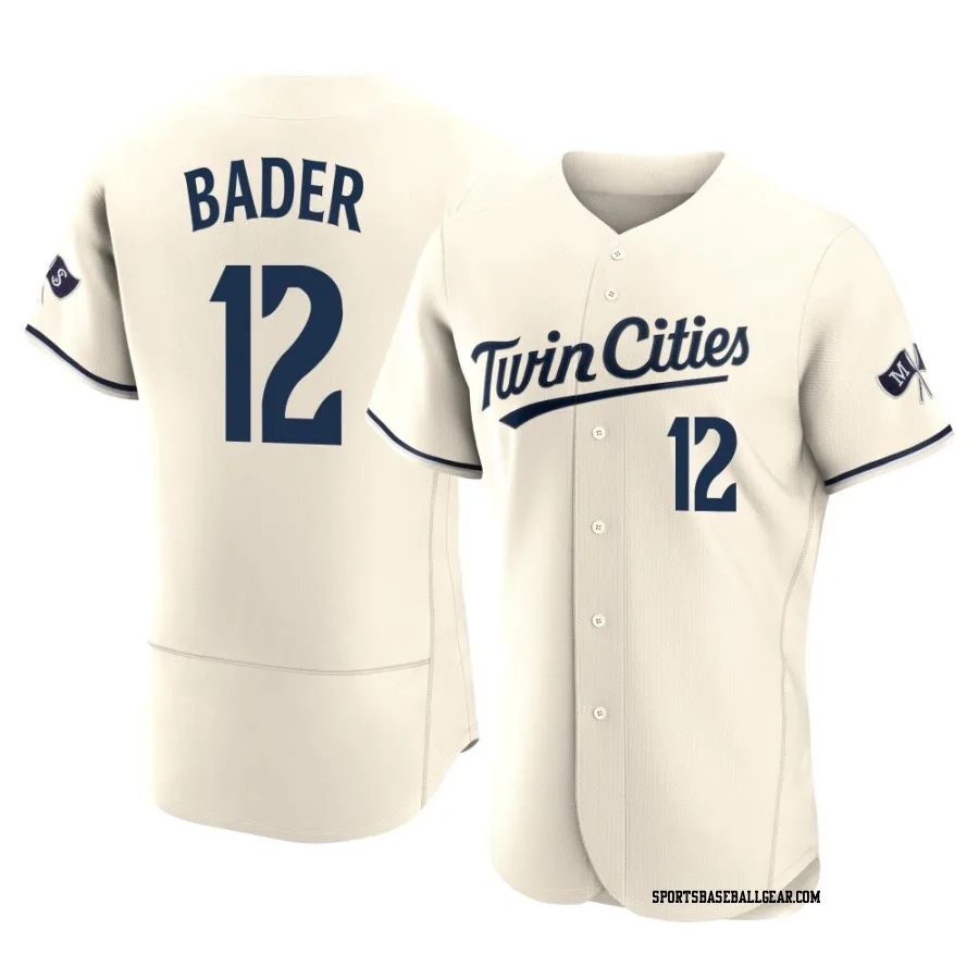 Harrison Bader Men's Minnesota Twins Cream Authentic Alternate 2023 Jersey