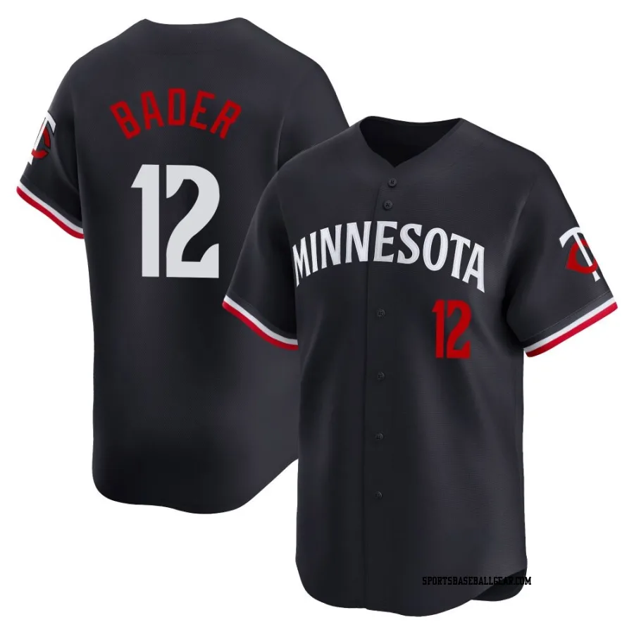 Harrison Bader Men's Minnesota Twins Navy Limited Alternate Jersey