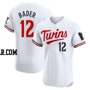 Harrison Bader Men's Minnesota Twins White Elite Home Jersey