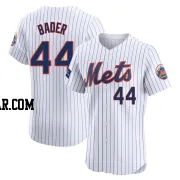 Harrison Bader Men's New York Mets White Elite Home Patch Jersey