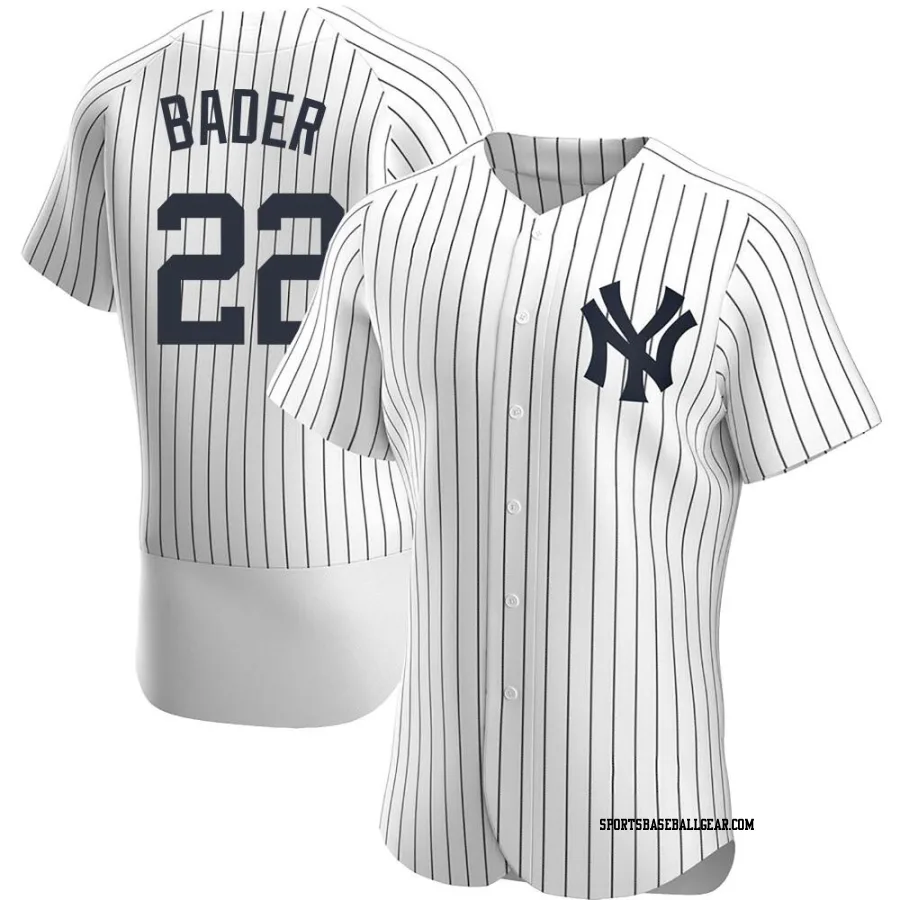 Harrison Bader Men's New York Yankees White Authentic Home Jersey