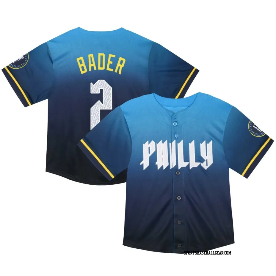 Harrison Bader Toddler Philadelphia Phillies Blue Limited 2024 City Connect Jersey