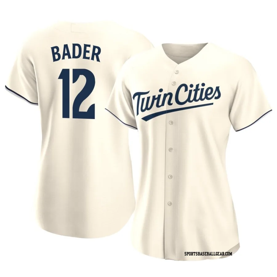 Harrison Bader Women's Minnesota Twins Cream Authentic Alternate Jersey