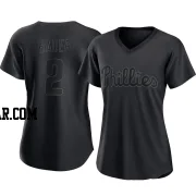 Harrison Bader Women's Philadelphia Phillies Black Replica Pitch Fashion Jersey