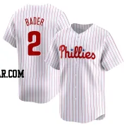 Harrison Bader Youth Philadelphia Phillies White Limited Home Jersey