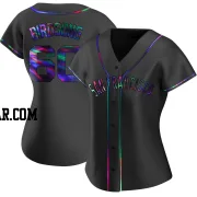 Hayden Birdsong Women's San Francisco Giants Black Holographic Replica Alternate Jersey