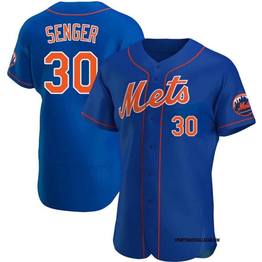 Hayden Senger Men's New York Mets Royal Authentic Alternate Jersey