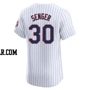 Hayden Senger Men's New York Mets White Elite Home Jersey