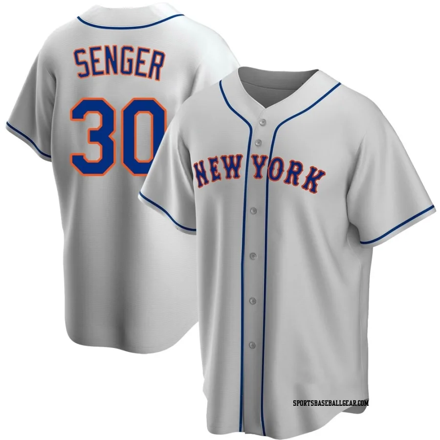 Hayden Senger Youth New York Mets Gray Replica Road Jersey