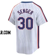 Hayden Senger Youth New York Mets White Limited Cooperstown Collection Jersey