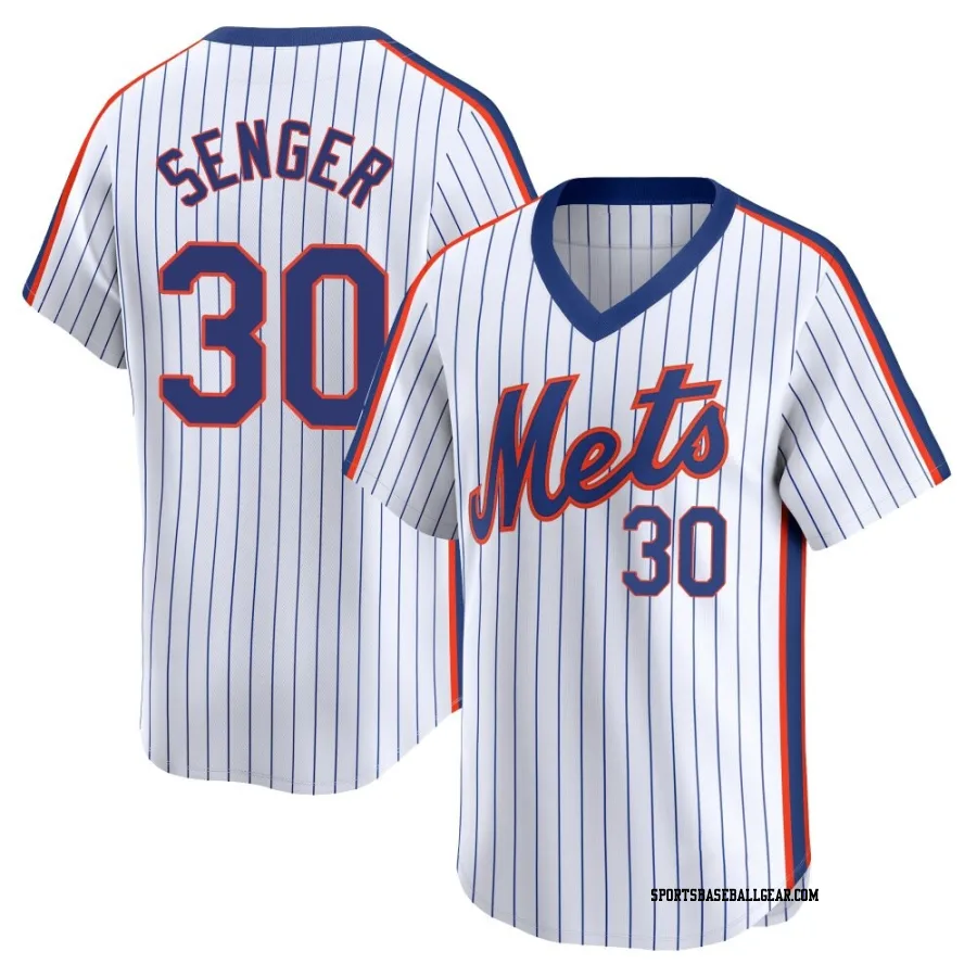 Hayden Senger Youth New York Mets White Limited Cooperstown Collection Jersey