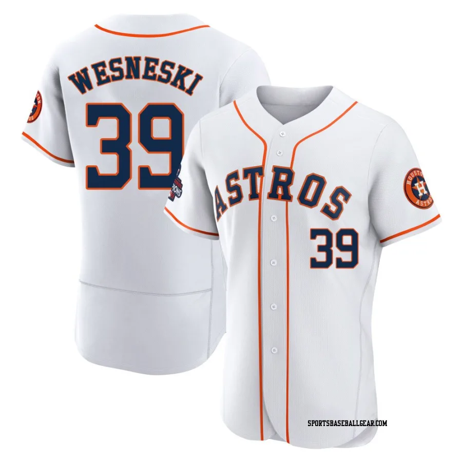 Hayden Wesneski Men's Houston Astros White Authentic 2022 World Series Champions Home Jersey