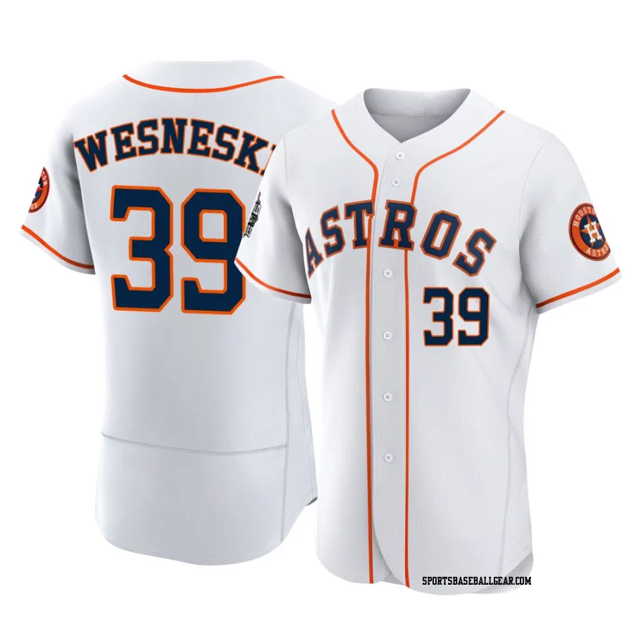 Hayden Wesneski Men's Houston Astros White Authentic 2022 World Series Home Jersey