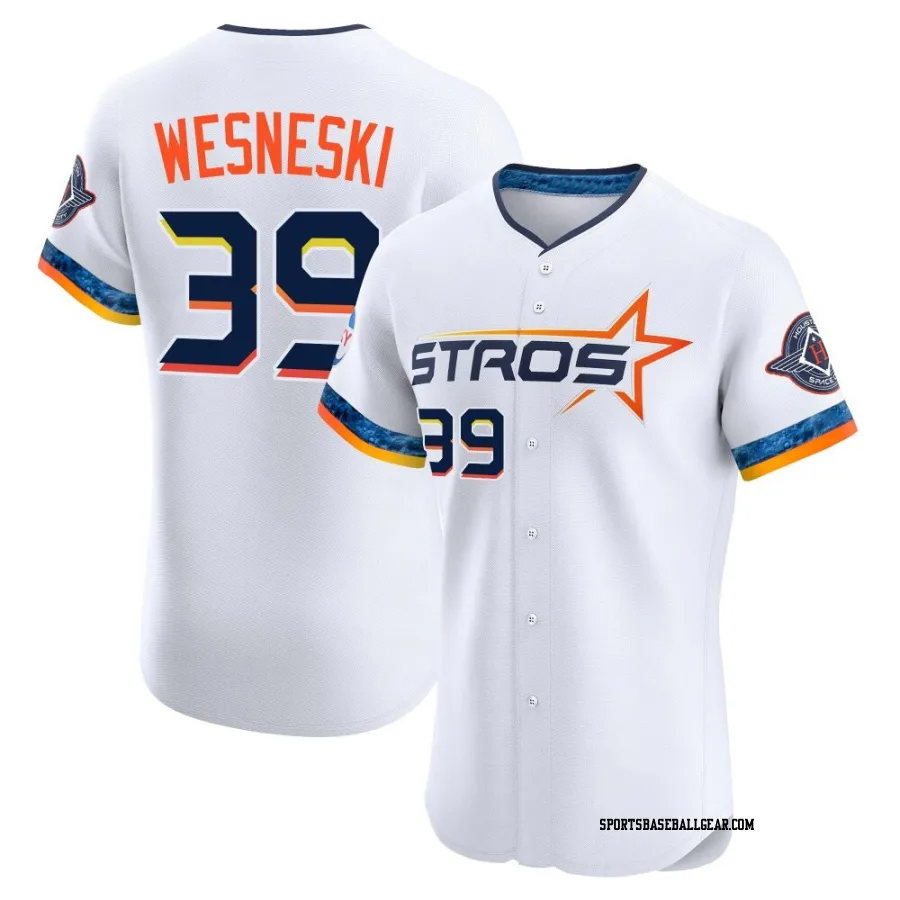 Hayden Wesneski Men's Houston Astros White Elite 2025 City Connect Jersey