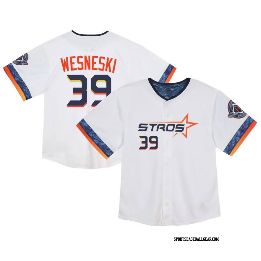 Hayden Wesneski Toddler Houston Astros White Limited 2025 City Connect Jersey