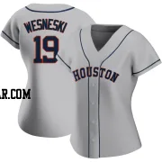 Hayden Wesneski Women's Houston Astros Gray Authentic Road 2020 Jersey