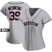 Hayden Wesneski Women's Houston Astros Gray Authentic Road 2020 Jersey