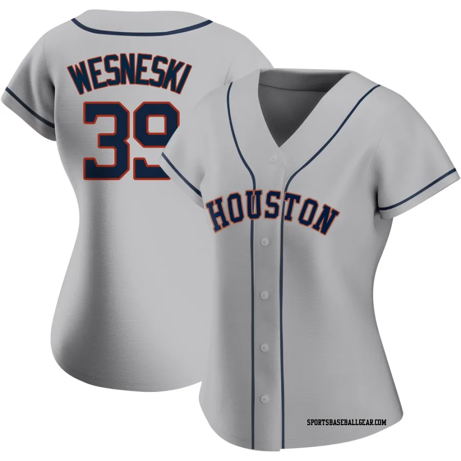 Hayden Wesneski Women's Houston Astros Gray Authentic Road 2020 Jersey
