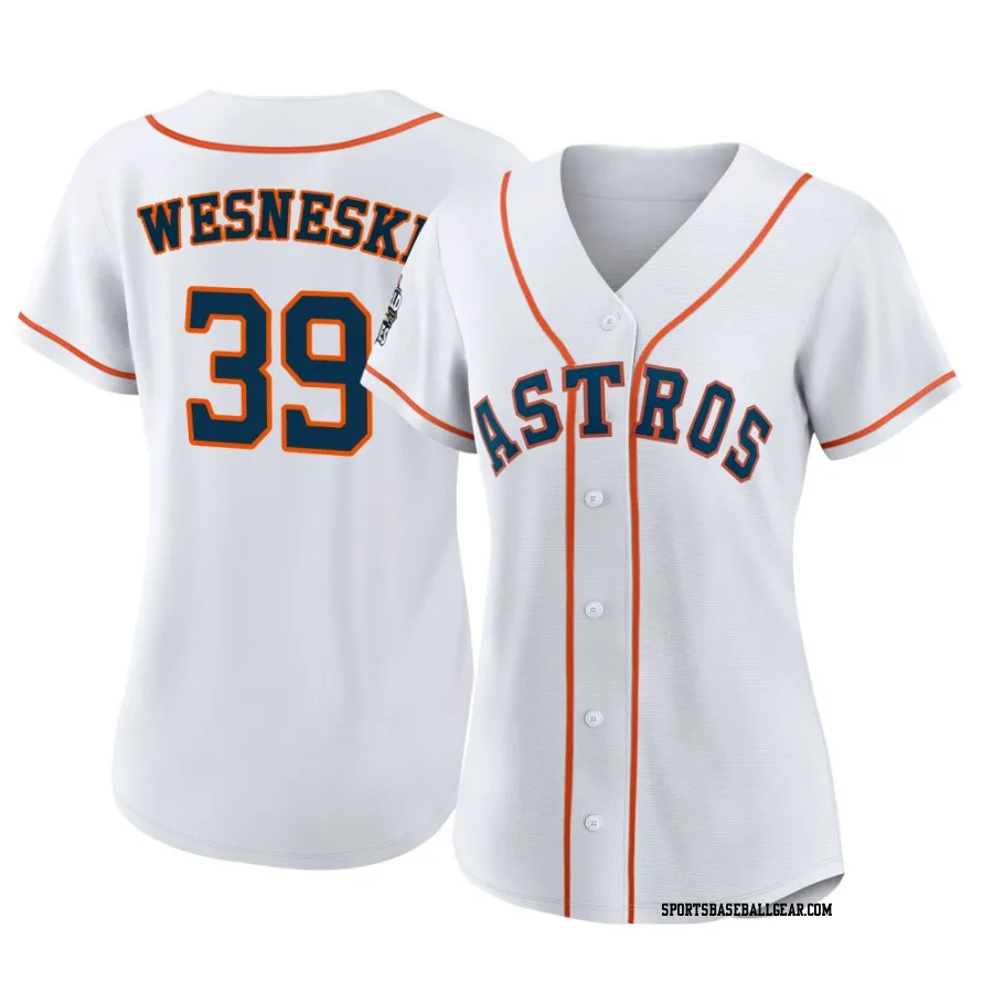 Hayden Wesneski Women's Houston Astros White Authentic 2022 World Series Home Jersey