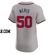 Hector Neris Men's Atlanta Braves Gray Elite Road Jersey